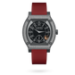 F.P. Journe ÉléganteTitalyt® set with diamonds 48 x 40 MM - Red Rubber Strap - Diamond Bezel - Black Dial - ÉléganteTitalyt® set with diamonds nyc watcher nyc watches