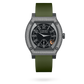 F.P. Journe ÉléganteTitalyt® set with diamonds 48 x 40 MM - Green Rubber Strap - Diamond Bezel - Black Dial - ÉléganteTitalyt® set with diamonds nyc watcher nyc watches