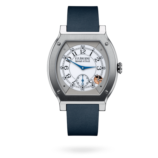 F.P. Journe Elégante Titanium 48 x 40 MM - Blue Rubber Strap - White Dial - Élégante Titanium nyc watcher nyc watches