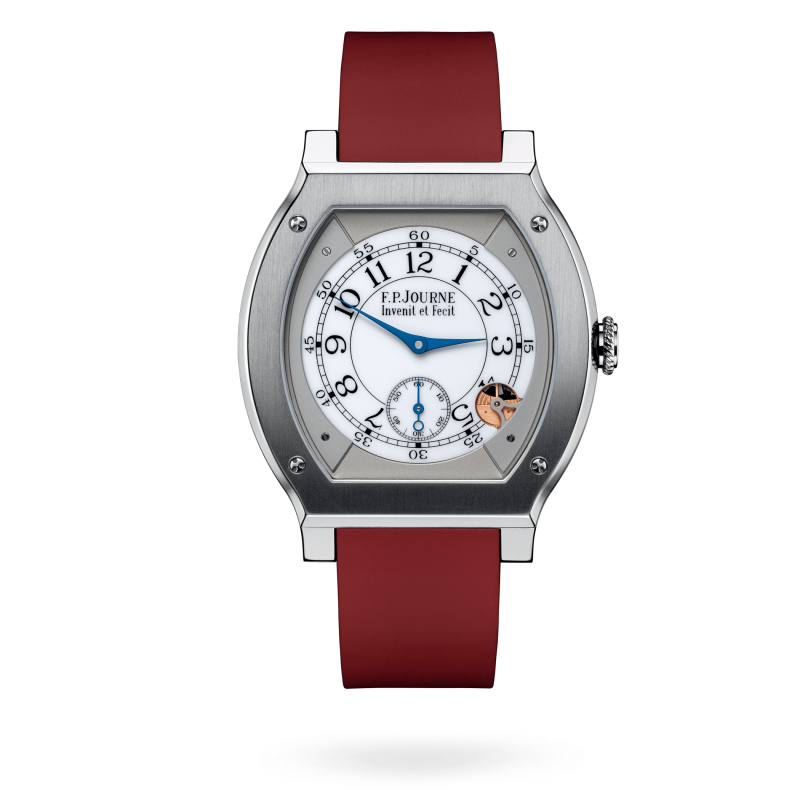 F.P. Journe Elégante Titanium 48 x 40 MM - Red Rubber Strap - White Dial - Élégante Titanium nyc watcher nyc watches