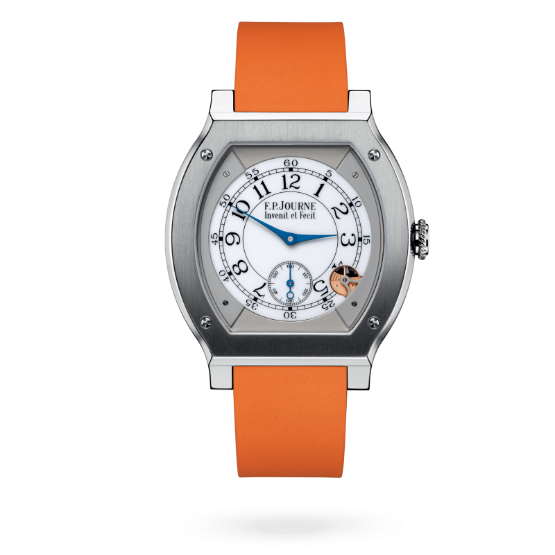 F.P. Journe Elégante Titanium 48 x 40 MM - Orange Rubber Strap - White Dial - Élégante Titanium nyc watcher nyc watches