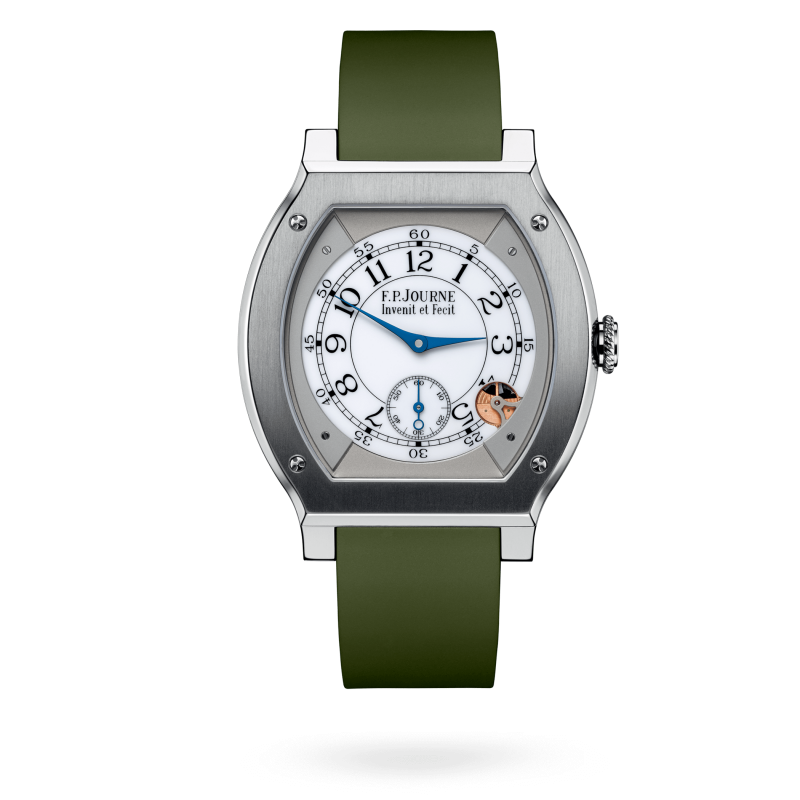 F.P. Journe Elégante Titanium 48 x 40 MM - Green Rubber Strap - White Dial - Élégante Titanium nyc watcher nyc watches