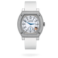 F.P. Journe Élégante Titanium Set With Diamonds 48 x 40 MM - White Rubber Strap - Diamond Bezel - White Dial - Élégante Titanium Set With Diamonds nyc watcher nyc watches