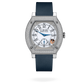 F.P. Journe Élégante Titanium Set With Diamonds 48 x 40 MM - Blue Rubber Strap - Diamond Bezel - White Dial - Élégante Titanium Set With Diamonds nyc watcher nyc watches