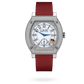 F.P. Journe Élégante Titanium Set With Diamonds 48 x 40 MM - Red Rubber Strap - Diamond Bezel - White Dial - Élégante Titanium Set With Diamonds nyc watcher nyc watches