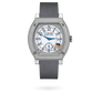 F.P. Journe Élégante Titanium Set With Diamonds 48 x 40 MM - Grey Rubber Strap - Diamond Bezel - White Dial - Élégante Titanium Set With Diamonds nyc watcher nyc watches