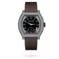 F.P. Journe Elégante Titalyt® 12 rows of diamonds Titanium 40 x 35 MM - Brown Rubber Strap - Diamond Bezel - Black Dial - Titalyt® 12 rows of diamonds nyc watcher nyc watches