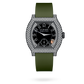 F.P. Journe Elégante Titalyt® 12 rows of diamonds Titanium 40 x 35 MM - Green Rubber Strap - Diamond Bezel - Black Dial - Titalyt® 12 rows of diamonds nyc watcher nyc watches