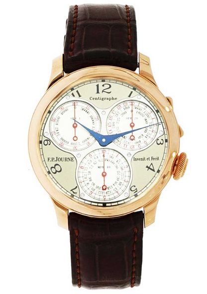 F.P. Journe Centigraphe Souverain Rose Gold 40 MM - Alligator Leather Strap - Silver Dial - Centigraphe Souverain