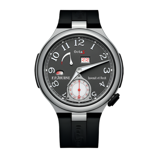 F.P. Journe Octa Sport Automatique Réserve Titanium 42 MM - Black Rubber Strap - Grey Dial - Octa Sport Automatique Réserve Titanium