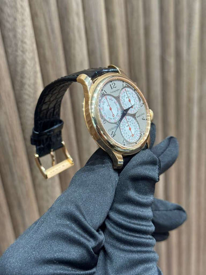F.P. Journe Centigraphe Souverain Rose Gold 40 MM - Alligator Leather Strap - Silver Dial - Centigraphe Souverain