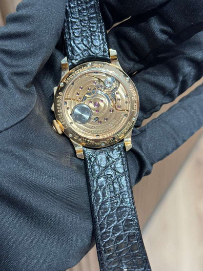 F.P. Journe Centigraphe Souverain Rose Gold 40 MM - Alligator Leather Strap - Silver Dial - Centigraphe Souverain