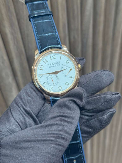 F.P. Journe Chronomètre Souverain CS Rose Gold 40 MM - Alligator Leather Strap - White Dial - Chronomètre Souverain