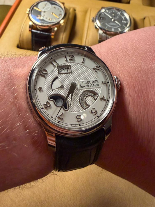 F.P. Journe Classique Octa Divine Platinum 40 MM - Black Leather Strap - Silver Dial - DN PT 40 A SI