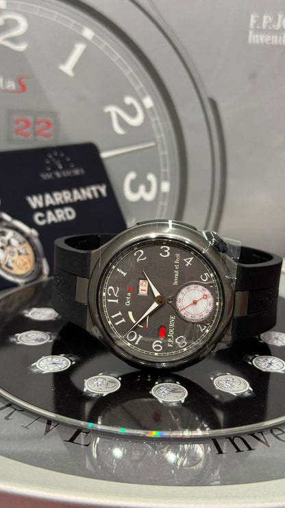F.P. Journe Octa Sport Automatique Réserve Titanium 42 MM - Black Rubber Strap - Grey Dial - Octa Sport Automatique Réserve Titanium