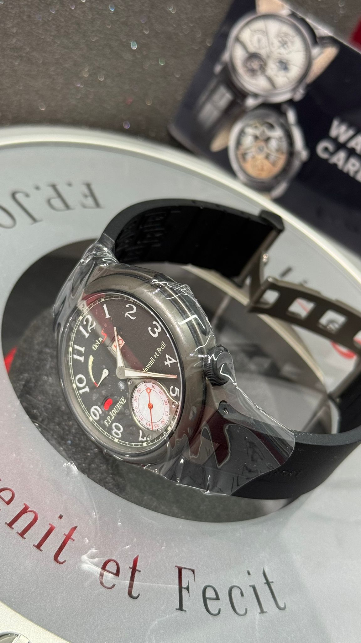 F.P. Journe Octa Sport Automatique Réserve Titanium 42 MM - Black Rubber Strap - Grey Dial - Octa Sport Automatique Réserve Titanium
