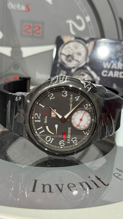 F.P. Journe Octa Sport Automatique Réserve Titanium 42 MM - Black Rubber Strap - Grey Dial - Octa Sport Automatique Réserve Titanium