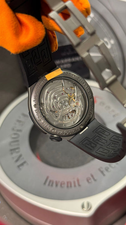 F.P. Journe Octa Sport Automatique Réserve Titanium 42 MM - Black Rubber Strap - Grey Dial - Octa Sport Automatique Réserve Titanium