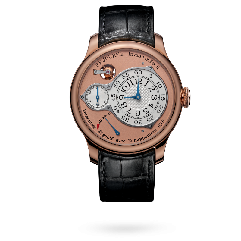 F.P. Journe Chronomètre Optimum Rose Gold 40 MM - Black Leather Strap - Pink Dial - Chronomètre Optimum nyc watcher nyc watches