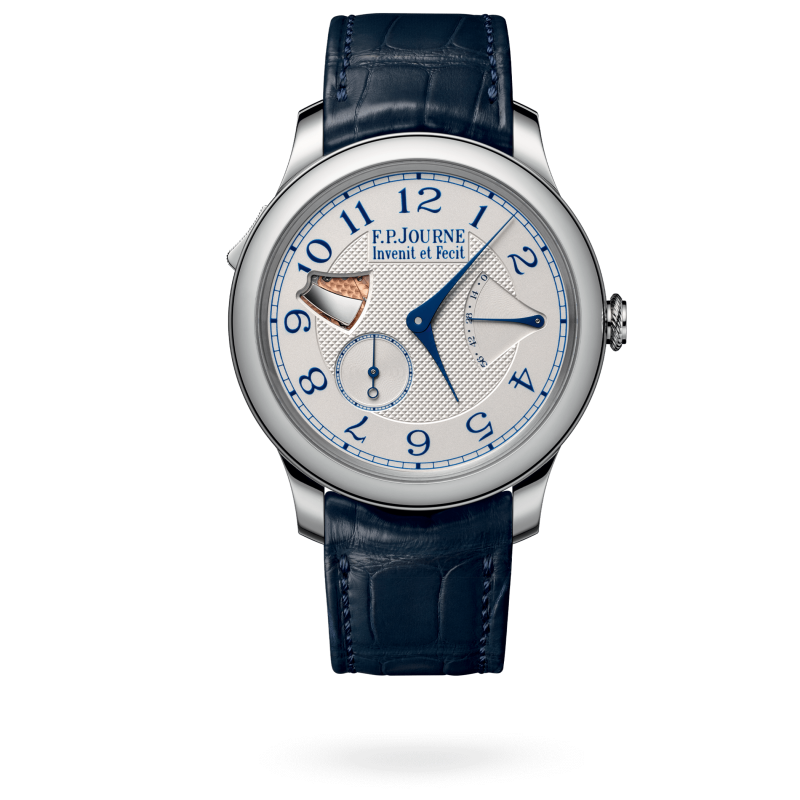 F.P. Journe Classique Répétition Souveraine Stainless Steel 40 MM - Blue Leather Strap - White Silver Dial - Répétition Souveraine nyc watcher nyc watches