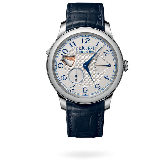 F.P. Journe Classique Répétition Souveraine Stainless Steel 40 MM - Blue Leather Strap - White Silver Dial - Répétition Souveraine nyc watcher nyc watches