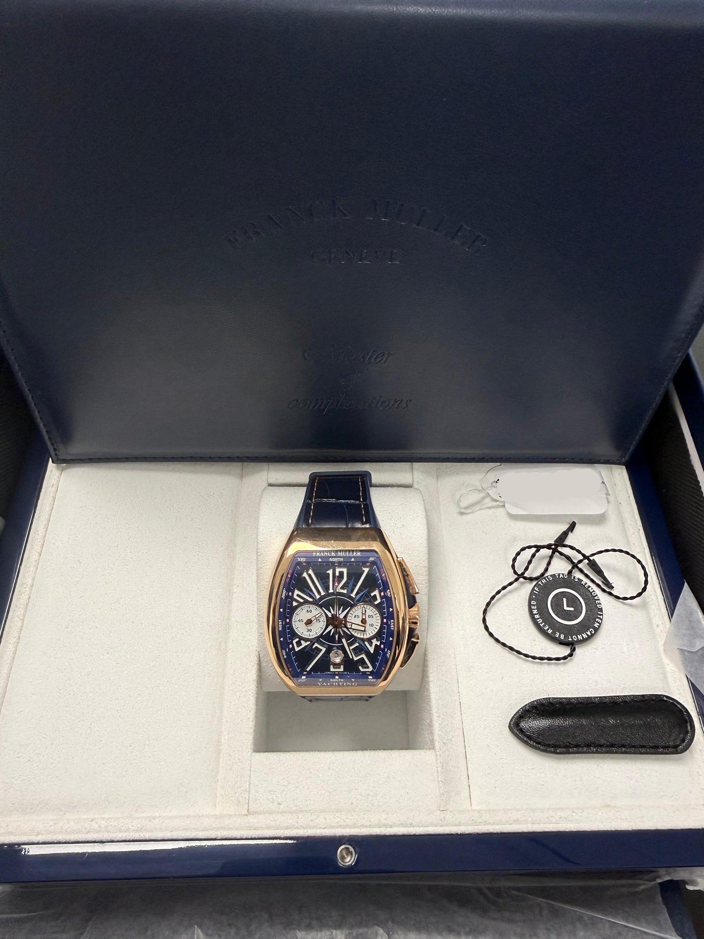 Franck Muller Vanguard Gravity - 40 MM - Rose Gold - Diamond Bezel - Open Dial - V45TGRCSSQTYACHT