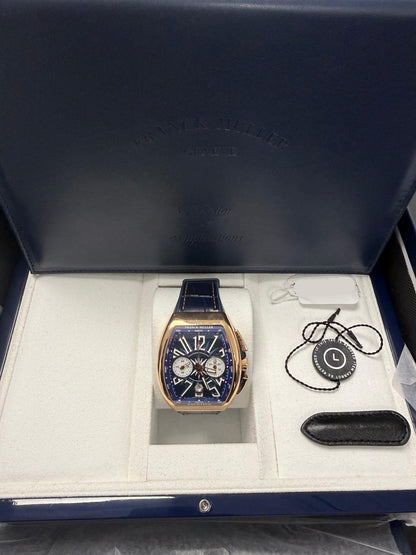 Franck Muller Vanguard Gravity - 40 MM - Rose Gold - Diamond Bezel - Open Dial - V45TGRCSSQTYACHT
