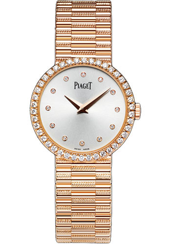 Piaget Altiplano Traditional - Rose Gold 26 MM - Rose Gold Bracelet - Diamond Bezel - Silvered Dial - G0A37042