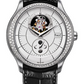 Piaget Gouverneur Tourbillon  - White Gold 43 MM - Black Leather Strap - Diamond Bezel - Silvered Dial - G0A37115