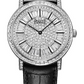 Piaget Altiplano - White Gold 41 MM - Black Leather Strap - Diamond Bezel - Diamond Dial  - G0A37128