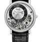 Piaget Altiplano - White Gold 38 MM - Black Leather Strap - Diamond Bezel - Grey Skeleton Dial - G0A39112