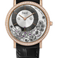 Piaget Altiplano - Rose Gold 38 MM - Black Leather Strap - Diamond Bezel - Grey Skeleton Dial - G0A40013