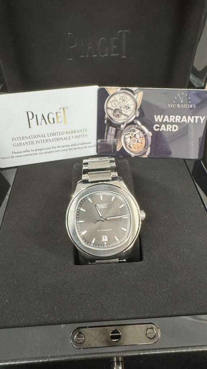 Piaget Polo - Stainless Steel - 42 MM - Stainless Steel Bracelet - Grey Dial - Stainless Steel Bezel - G0A41003