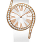 Piaget Limelight Gala - Rose Gold 32 MM - White Leather Strap - Diamond Bezel - Silver Dial - G0A41181