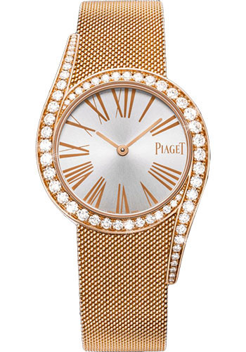 Piaget Limelight Gala - Rose Gold 32 MM - Rose Gold Bracelet - Diamond Bezel - Silver Dial - G0A41213