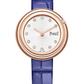 Piaget Possession - Rose Gold 29 MM - Blue Leather Strap - Silvered Dial - G0A44081