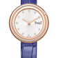 Piaget Possession - Rose Gold 34 MM - Blue Leather Strap - Silvered Dial - G0A45082