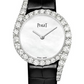 Piaget Limelight Gala - White Gold 32 MM - Black Leather Strap - Diamond Bezel - White Dial - G0A44160