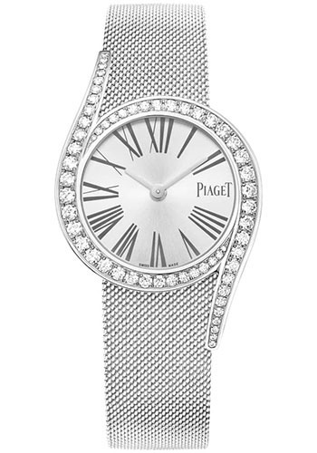 Piaget Limelight Gala - White Gold 26 MM - White Gold Bracelet - Diamond Bezel - Silvered Dial - G0A44212