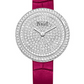 Piaget Possession - White Gold 29 MM - Red Leather Strap - Diamond Bezel - Diamond-Paved Dial - G0A44298