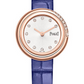 Piaget Possession - Rose Gold Diamond 29 MM - Blue Leather Strap - Silvered Dial - G0A45062