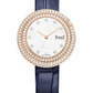 Piaget Possession - Rose Gold 29 MM - Blue Leather Strap - Diamond Bezel - White Dial - G0A45082