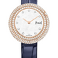 Piaget Possession - Rose Gold 34 MM - Blue Leather Strap - Diamond Bezel -White Dial - G0A45092