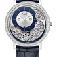 Piaget Altiplano - White Gold 41 MM - Blue Leather Strap - Diamond Bezel - Blue Skeleton Dial - G0A45121