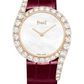 Piaget Limelight Gala - Rose Gold 32 MM - Burgundy Leather Strap - Diamond Bezel - White Dial - G0A45161