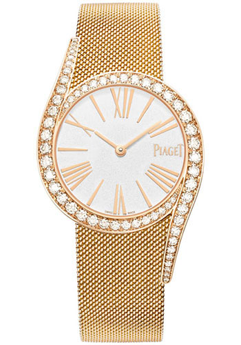 Piaget Limelight Gala - Rose Gold 32 MM - Rose Gold Bracelet - Diamond Bezel - Silvered Dial - G0A45213