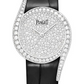 Piaget Limelight Gala - White Gold 32 MM - Black Leather Strap - Diamond Bezel - Snow Set Dial - G0A45362