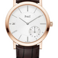 Piaget Altiplano - Rose Gold 40 MM - Brown Leather Strap - Silvered Dial - G0A45400