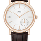 Piaget Altiplano - Rose Gold 40 MM - Brown Leather Strap - Diamond Bezel - Silvered Dial - G0A45401