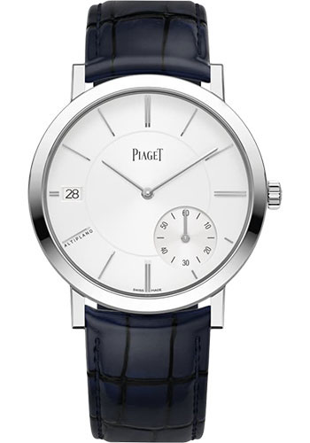 Piaget Altiplano - White Gold 40 MM - Blue Leather Strap - Silvered Dial - G0A45402